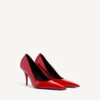 Pantofi cu toc înalt pentru femei, model Avenue, în roșu cireș
