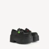 Pantofi Derby cu platformă și accesorii pentru femei, în negru/multicolor