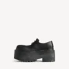 Pantofi Derby cu platformă și accesorii pentru femei, în negru/multicolor