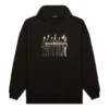 Pantofi pentru bărbați Balenciaga cu imprimeu cu logo „Portrait”, negri 620973TIVA21000