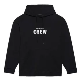 Pantofi pentru bărbați Balenciaga cu imprimeu logo, negri 600583TIV751070