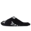 Papuci cu blană „Allover Logo – Negru” 699675W2B411090