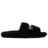 Papuci cu blană „Black” 654261W2DO11096