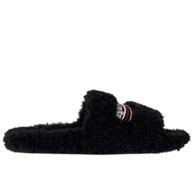 Papuci cu blană „Black” 654261W2DO11096