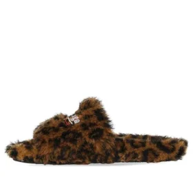 Papuci cu blană „Leopard” 654261W2F119634