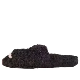 Papuci cu blană „Negru” 654261W2DO21008