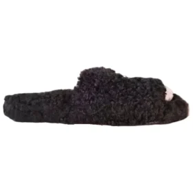 Papuci cu blană „Negru” 654261W2DO21008