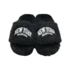 Papuci cu blană „Negru” 654261W2DO21008