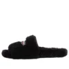 Papuci cu blană „Negru” 654747W2DO11096