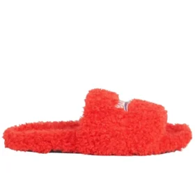 Papuci cu blană „Red” 654261W2DO16596