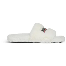 Papuci cu blană „White” 654261W2DO19906