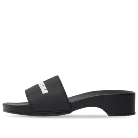 Papuci cu logo „Black Rubber” 707094W1S9M1090