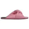Papuci din piele cu croială lejeră „Pink” 636576WA2M05048