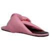 Papuci din piele cu croială lejeră „Pink” 636576WA2M05048