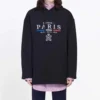 Paris Flag Velvet Unisex Negru 594576TGV491000