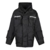 Parka oversized din țesătură tehnică cu inserție din jersey „Negru” 746450TOO321000