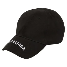 Pălărie din gabardină cu logo brodat BLGA-531588-410B7-BK