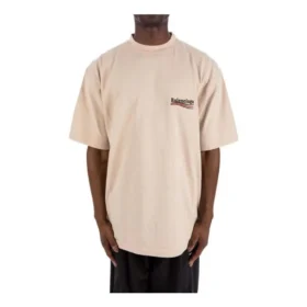 Political Campaign T-Shirt, croială largă „Beige” 641675TKVJ19711