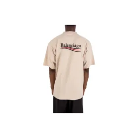 Political Campaign T-Shirt, croială largă „Beige” 641675TKVJ19711