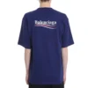 Political Campaign T-Shirt, croială largă „Blue” 620969TIV521195