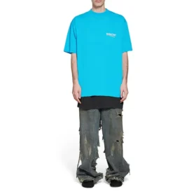 Political Campaign T-shirt, croială largă „Blue Sky” 641675TNVG54760