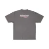 Political Campaign T-Shirt, croială largă „Grey” 641655TNVG51227