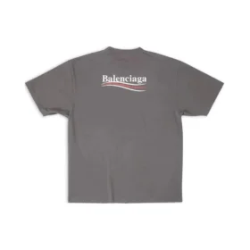 Political Campaign T-Shirt, croială largă „Grey” 641655TNVG51227