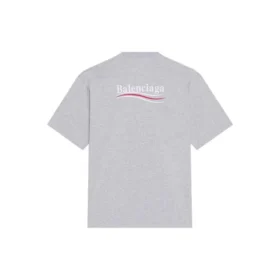 Political Campaign T-shirt, croială largă, „Gri” 641675TKVJ11379
