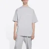 Political Campaign T-shirt, croială largă, „Gri” 641675TKVJ11379