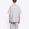 Political Campaign T-shirt, croială largă, „Gri” 641675TKVJ11379