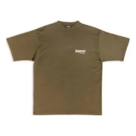 Political Campaign T-shirt, croială largă, „Khaki” 641675TKVJ12463