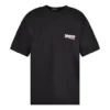 Political Campaign T-Shirt, croială largă, „Negru” 641675TKVJ11070