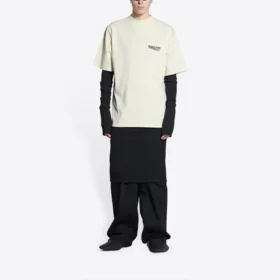 Political Campaign T-shirt, croială largă „Off White” 641675TKVJ18962