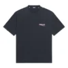 Political Campaign T-shirt, croială largă „Washed Black” 641675TKVJ19034