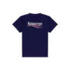 Political Campaign T-Shirt, croială medie „Pacific Blue White” 620967TKVJ11195