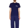 Political Campaign T-Shirt, croială medie „Pacific Blue White” 620967TKVJ11195