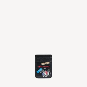 Portcard magnetic pentru bărbați, negru/multicolor