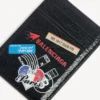 Portcard magnetic pentru bărbați, negru/multicolor