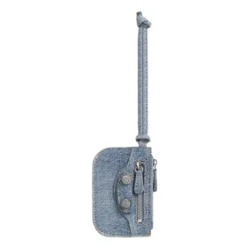 Portmoneu Le Cagole din Denim cu strasuri „Albastru” 7767692109U4715