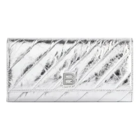 Portofel Crush cu lanț, matlasat metalizat „Silver” 781723210IW8110