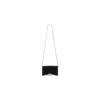 Portofel din jersey de catifea Hourglass cu lanț „Negru” 6560502AAPT1000