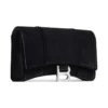 Portofel din jersey de catifea Hourglass cu lanț „Negru” 6560502AAPT1000