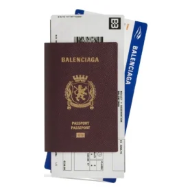 Portofel lung pentru pașaport cu 2 bilete „Roșu închis” 7877772AA3R6027