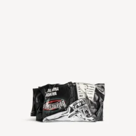 Portofel tip clutch „Chips” în negru