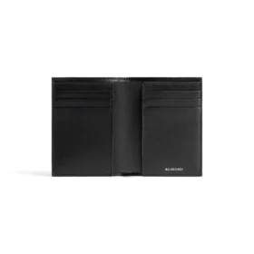 Portofel vertical pliat în două Monaco „Negru” 7665512AAS81000
