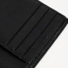 Portofel vertical pliat în două pentru bărbați, din pânză acoperită cu BB Monogram, în negru/gri