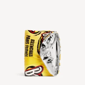 Portpașaport „Chips” pentru bărbați, de culoare galbenă