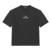 Pullover pentru bărbați Balenciaga cu imprimeu alfabet, mânecă scurtă, negru 612966TJVD91034