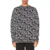 Pulover Balenciaga Paris cu intarsii pe toată suprafața „Black White” 599826T31701070