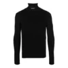 Pulover cu guler înalt, mulat „Black” 682003T51751000
